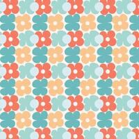 A colorful pattern with flowers design vector
