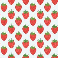 A pattern with strawberries on it vector