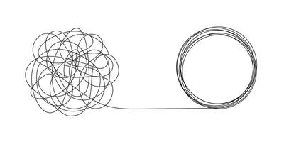 Abstract Chaos to Order Concept Illustration vector