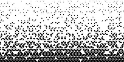 Wide abstract black triangle gradient pattern vector