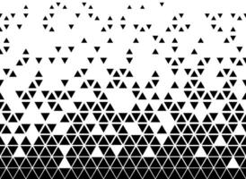 Abstract black triangle pattern on white background vector