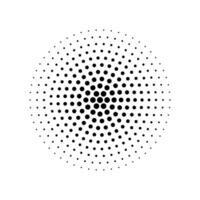 Halftone circular dot pattern design vector