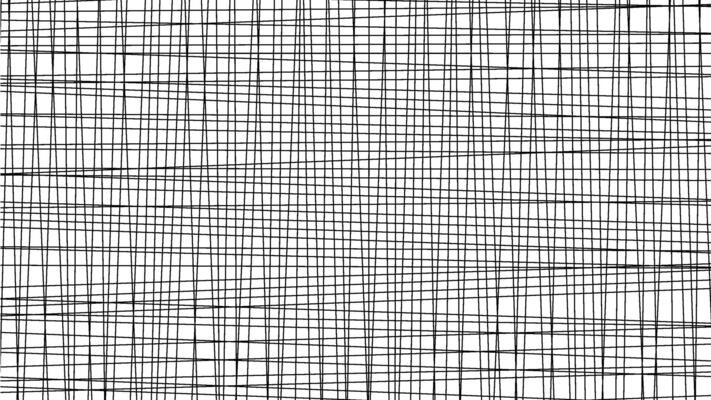 Irregular black line grid pattern abstract background