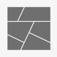 Collage with geometric shapes. Layout template line. Storyboard layout panel vector