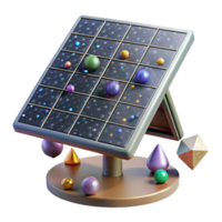 extraordinary contemporary Solar Panel with Textured Surface Cutout for Realistic Visualizations authentic png
