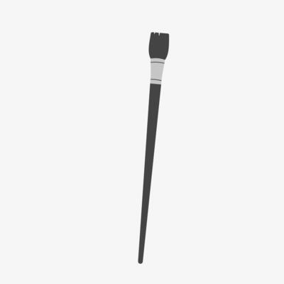 Paintbrush Flat Illustration on white background