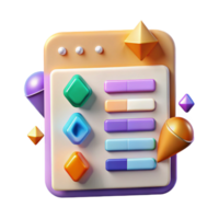 stunning modern Sorting Options Ui Element Cutout for Data Tables premium png