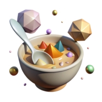 extraordinary modern Soup Bowl with Spoon Cutout for Soup Menu high resolution png