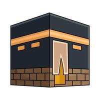 Kaaba in mecca vector