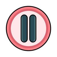 Pause button illustration vector