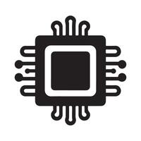 Microchip Illustration Processor Technology Circuit Board Design vector
