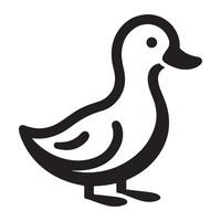 Simple Duck Illustration Image Cute and Playful Style vector