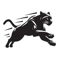Powerful Panther Silhouette Design for Sports Team and Mascot vector