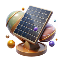 dramático artístico nave espacial solar painel Cortar fora para energia projetos Prêmio png