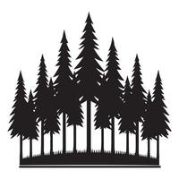 Black Forest Trees Illustration for Design and Crafts vector