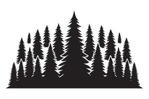 Enchanted Forest Silhouette A Graphic For Nature Lovers Decor vector