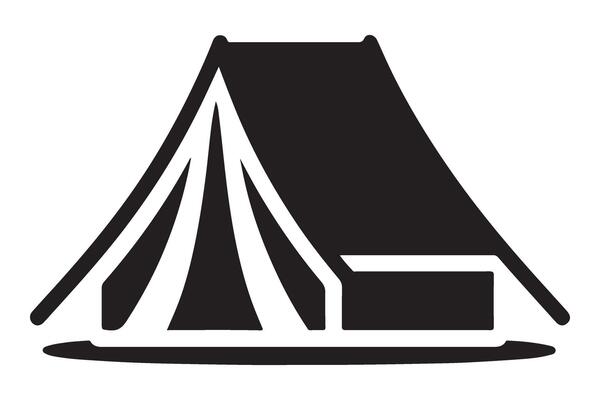 Camping Adventure Tent Graphic Symbol for Outdoor Nature Enthusiasts