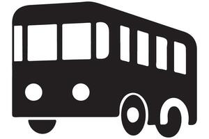 Side View Bus Silhouette Graphic Design for Websites vector