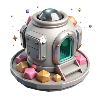 deslumbrante rústico espaço estação módulo transparente para sci fi ilustrações Alto resolução png