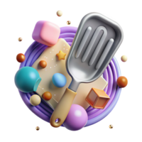 magnificent minimalist Spatula Kitchen Tool Cutout for Cooking Websites exclusive png