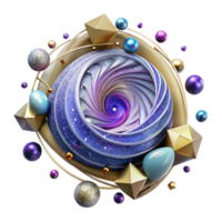 beautiful modern Spiral Galaxy Barred Structure Transparent for Cosmic Structure detailed png