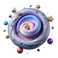extraordinary minimalist Spiral Galaxy with Arms and Stars Transparent for Educational Presentations original png