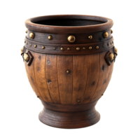 3D Ornamental Vase for Tabletop Display on Transparent Background png