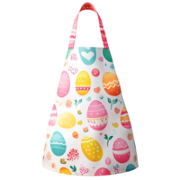 3D Festive Apron With Easter Egg Design On Transparent Background png