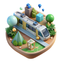 vibrant minimalist Subway Map with Environmental Impact Data Transparent for Sustainable Transportation authentic png