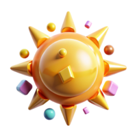 stunning abstract Summer Sun Icon Transparent for Vacation Themes authentic png