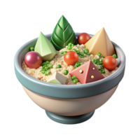 beautiful rustic Tabbouleh Salad Isolated for Mediterranean Food Menu high resolution png