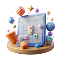 vibrant artistic Table Data Grid Ui Component Transparent for Web Applications authentic png