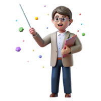 extraordinary abstract Teacher with Pointer Isolated for Classroom Instruction Graphics exclusive png