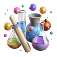 wonderful abstract Test Tubes Chemistry Experiment Tools Transparent Background for Science Lab professional png