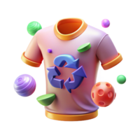 wonderful minimalist Textile Recycling Symbol T-shirt with Arrows Isolated high quality png