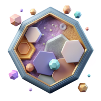 dramatic rustic Tile Texture Hexagon Pattern Cutout for Modern Design high quality png