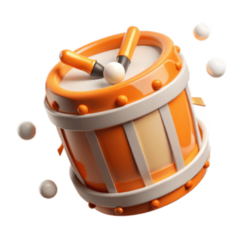 deslumbrante artístico tráfego tambor laranja branco reflexivo listras Cortar fora para segurança Alto qualidade png