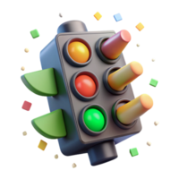 beautiful rustic Traffic Light Animated Sequence Cutout for Editing genuine png