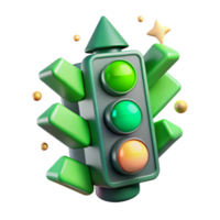 extraordinary traditional Traffic Light Green Arrow Transparent for Navigation Design high quality png