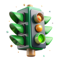 magnificent modern Traffic Light Green Signal Transparent Background premium png