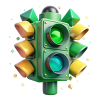 stunning creative Traffic Light Green Signal Transparent Background genuine png