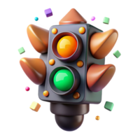 extraordinary rustic Traffic Light Incandescent Bulb Cutout for Retro Designs professional png