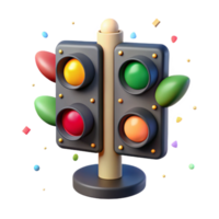 wonderful modern Traffic Light Intersection Simulation Isolated for Traffic Engineering high quality png