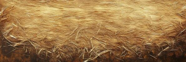 Abstract close-up of golden straw texture in rustic setting reflecting natural beauty photo