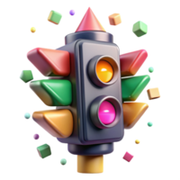 beautiful classic Traffic Light Signal Head Closeup Isolated Transparent for Design Elements high quality png