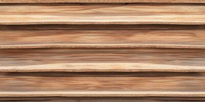 Natural wooden texture with layered planks ideal for rustic design concepts photo