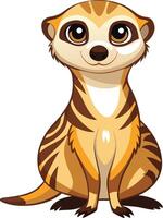 Playful Meerkat Artwork Available on EPS File vector