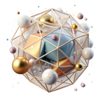 dramatic classic Voronoi Diagram Overlay Transparent for Photo Editing detailed png