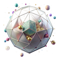 wonderful artistic Voronoi Diagram Overlay Transparent for Photo Editing authentic png