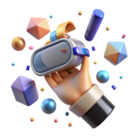 dramatic minimalist Vr Hand Grabbing Object Transparent for Virtual Interactions exclusive png